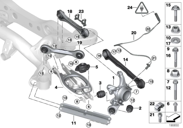 34526870077 BMW Импульсный датчик DSC Зд BMW 1' E81, E82, E87, LCI, E88, 3' E90, E91, E92, E93, (фото 2)