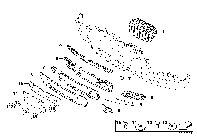 51117159589 BMW Крышка буксирной проушины Л BMW X5 E70 (фото 2)