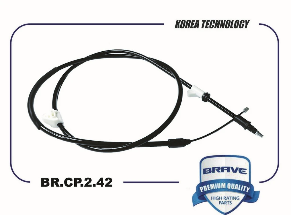 BR.CP.2.42 BRAVE Трос ручного тормоза левый 2071mm 1706434 ford modeo iv (фото 1)