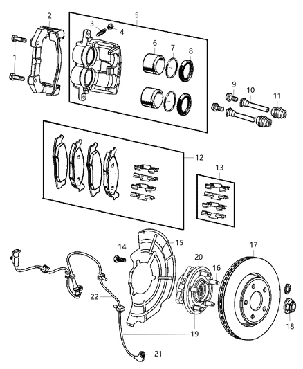 52089434AB CHRYSLER Wheel bearing (фото 2)