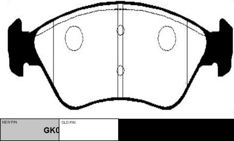 CKKK-8 CTR Комплект тормозных колодок, дисковый тормоз (фото 2)