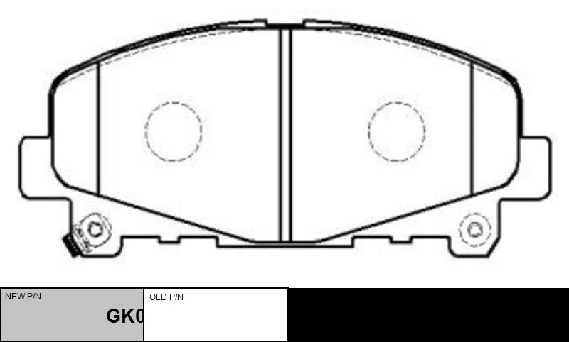 CKHO-83 CTR Комплект тормозных колодок, дисковый тормоз (фото 2)