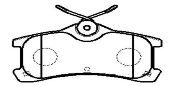 CKT-152 CTR Колодки дисковые задние toyota corolla 1.4i/1.6i/2.0d 97-00 диск 14'/15' с abs (фото 1)
