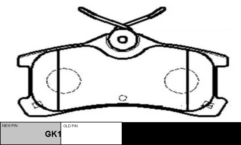CKT-152 CTR Колодки дисковые задние toyota corolla 1.4i/1.6i/2.0d 97-00 диск 14'/15' с abs (фото 2)