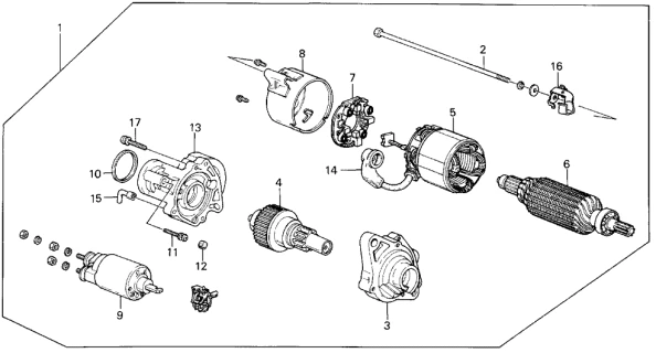 31200-PG6-916 HONDA Стартер 31200-pg6-916 (фото 2)