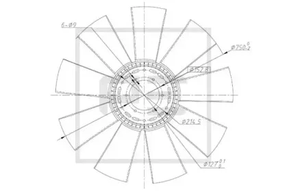 120.554-00A PE AUTOMOTIVE Рабочее колесо вентилятора (фото 2)