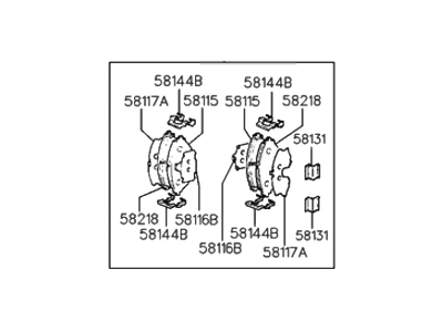 58101-34A21 HYUNDAI/KIA/MOBIS Тормозные колодки дисковые 58101-34a21 (фото 1)