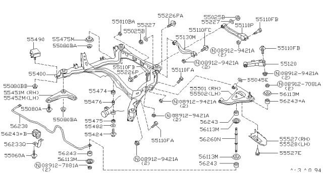 551200P000 NISSAN Подвеска, рычаг независимой подвески колеса infiniti (фото 2)