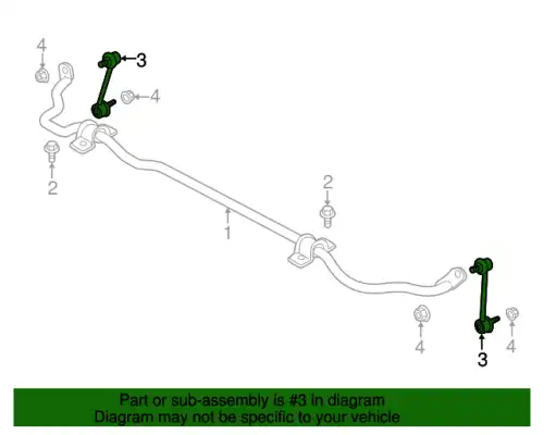 T4A2038 JAGUAR Link-anti roll bar (фото 3)