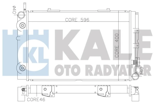 370200 KALE Радиатор системы охлаждения двигателя 370200 (фото 1)