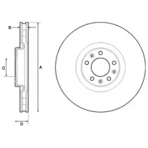 BG9151 DELPHI Тормозной диск (фото 1)