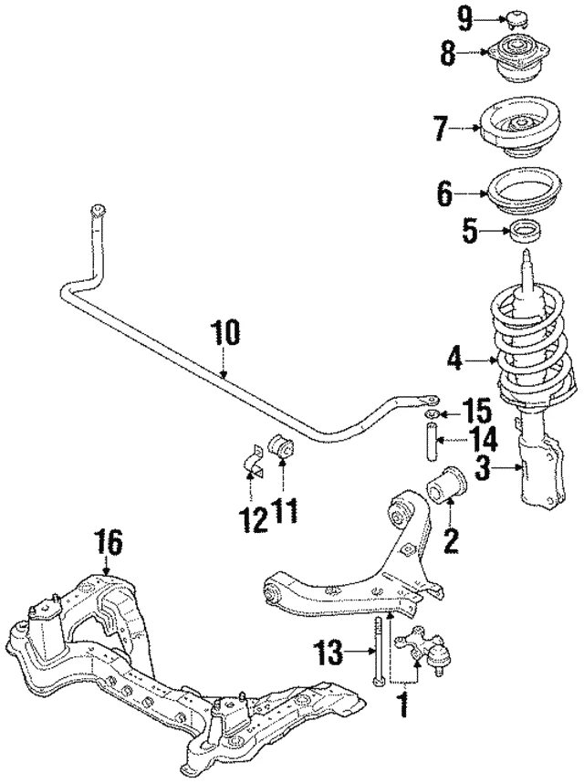 S231-34-158 MAZDA S23134158 bushing knuckle (фото 1)