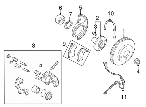 ZZC43323Z MAZDA Тормозные колодки дисковые zzc43323z (фото 3)