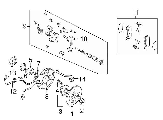 N0Y62648Z MAZDA Тормозные колодки дисковые n0y62648z (фото 3)