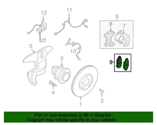 F1Y1-33-28ZA MAZDA Тормозные колодки дисковые f1y1-33-28za (фото 2)