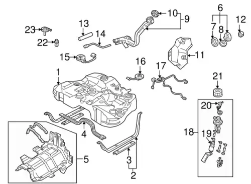 KL471335ZB MAZDA Насос топливный электрический opel (фото 3)