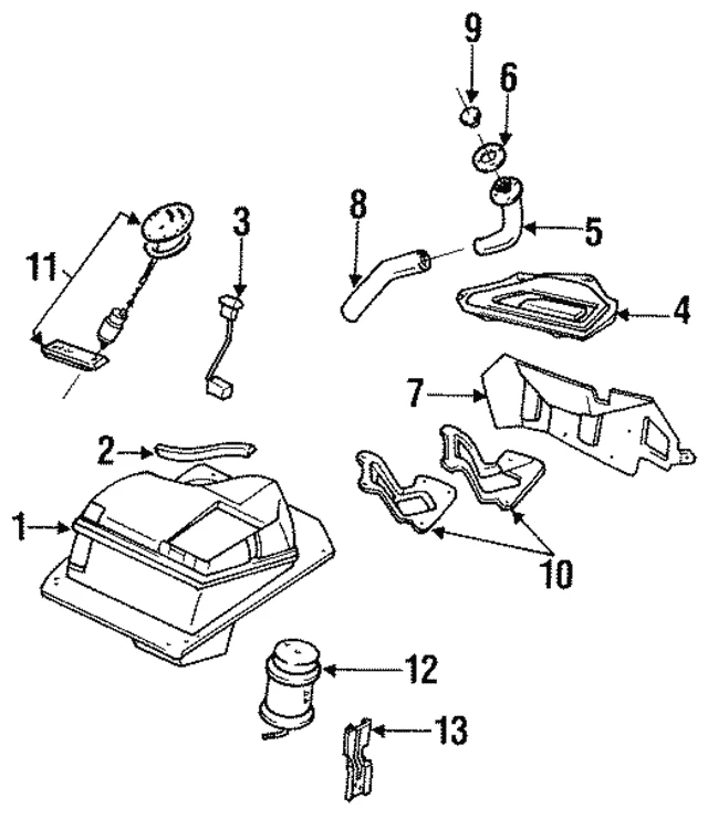 BPE81335Z MAZDA Насос топливный электрический opel (фото 1)