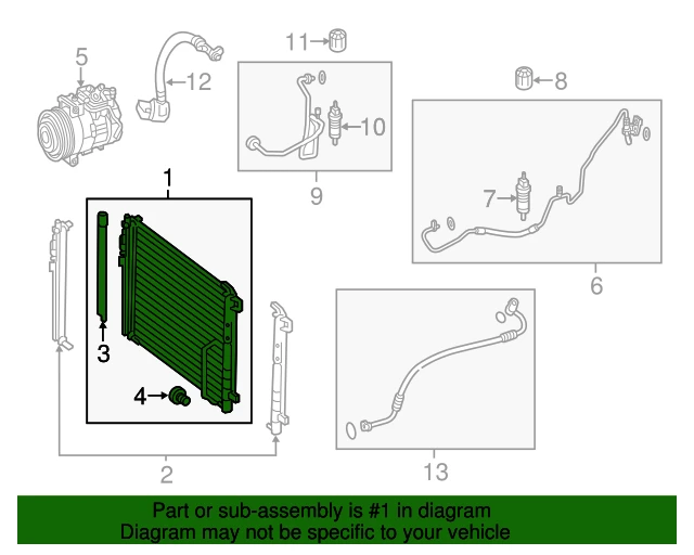 099 500 03 54 MERCEDES Конденсато (фото 2)