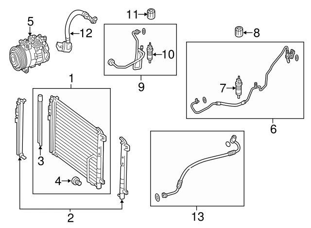 099 500 03 54 MERCEDES Конденсато (фото 3)