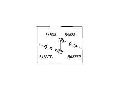 5553029300 HYUNDAI/KIA/MOBIS Стойка стабилизатора заднего hyundai elantra 01> (фото 4)