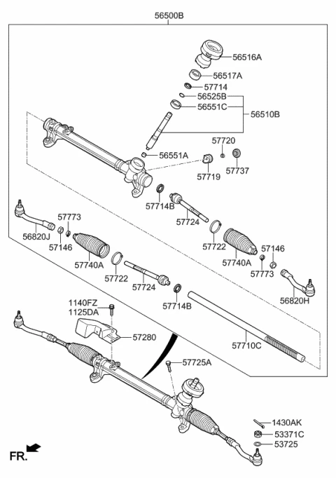 56820E6000 HYUNDAI/KIA/MOBIS Наконечник рулевой (фото 5)