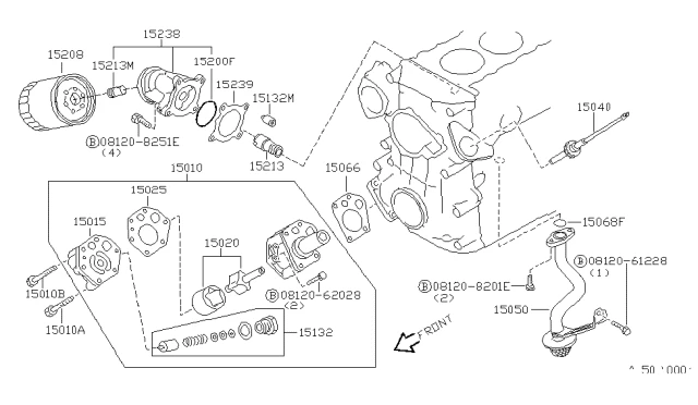 15208 W 1103 NISSAN Фильтр масляный nissan (фото 3)