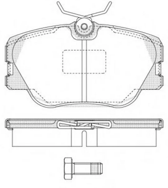 189 00 REMSA Колодки торм.пер. mercedes w124 e 2,3-2,5 16v 82-93, 200 e-300e 85-93, 220ce-300ce 87-93 2094 (фото 1)