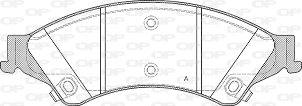 BPA1524.02 OPEN PARTS Комплект тормозных колодок, дисковый тормоз (фото 1)