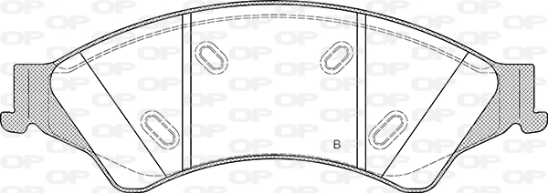 BPA1524.02 OPEN PARTS Комплект тормозных колодок, дисковый тормоз (фото 2)