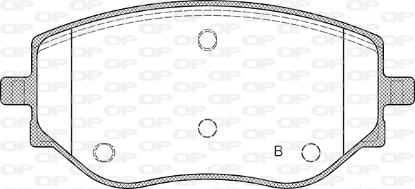 BPA1887.00 OPEN PARTS Комплект тормозных колодок, дисковый тормоз (фото 2)