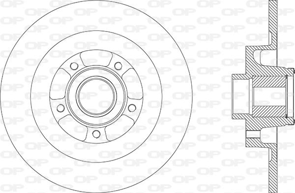 BDR2870.30 OPEN PARTS Тормозной диск (фото 1)