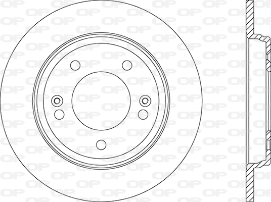 BDA2876.10 OPEN PARTS Тормозной диск (фото 1)