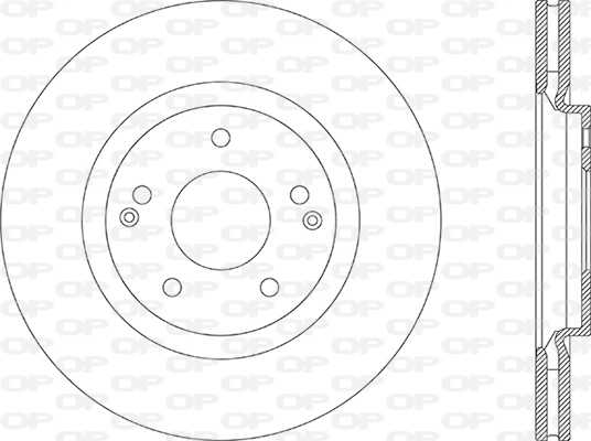 BDA2882.20 OPEN PARTS Тормозной диск (фото 1)