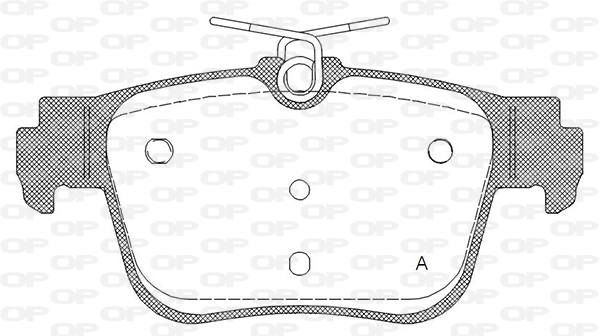 BPA1945.00 OPEN PARTS Комплект тормозных колодок, дисковый тормоз (фото 1)