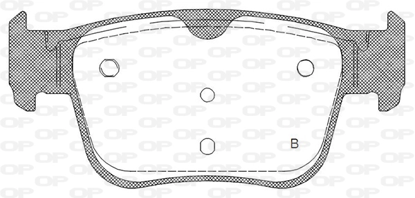 BPA1945.00 OPEN PARTS Комплект тормозных колодок, дисковый тормоз (фото 2)