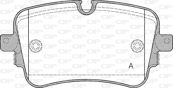 BPA1668.10 OPEN PARTS Комплект тормозных колодок, дисковый тормоз (фото 1)