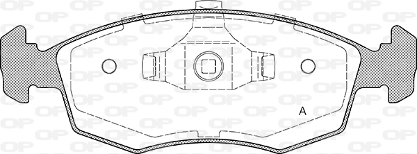 BPA0172.34 OPEN PARTS Комплект тормозных колодок, дисковый тормоз (фото 1)