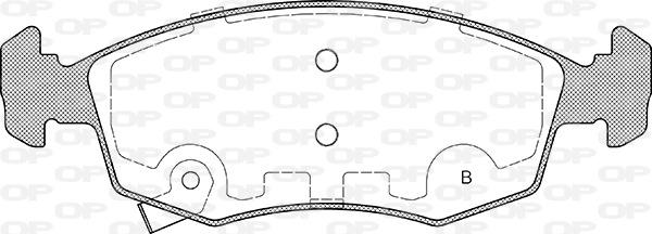 BPA0172.34 OPEN PARTS Комплект тормозных колодок, дисковый тормоз (фото 2)