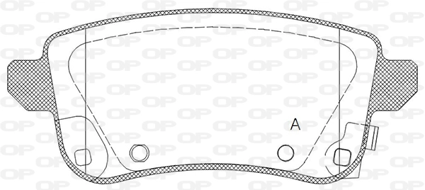 BPA1387.02 OPEN PARTS Комплект тормозных колодок, дисковый тормоз (фото 1)