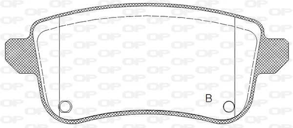 BPA1387.02 OPEN PARTS Комплект тормозных колодок, дисковый тормоз (фото 2)