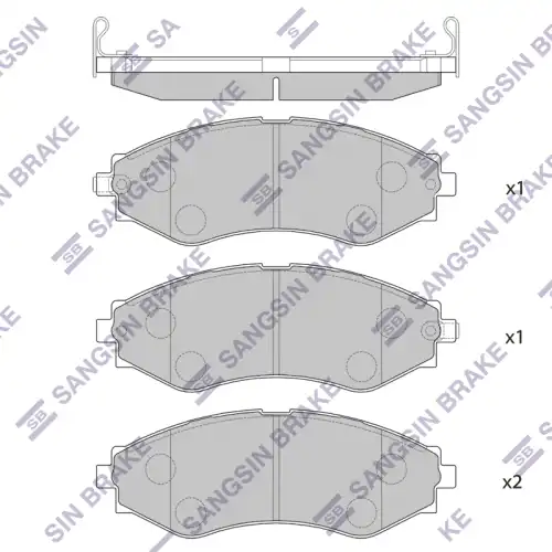 SP1103 SANGSIN 645 32 колодки дисковые п. daewoo evanda 2.0i 02> (фото 1)