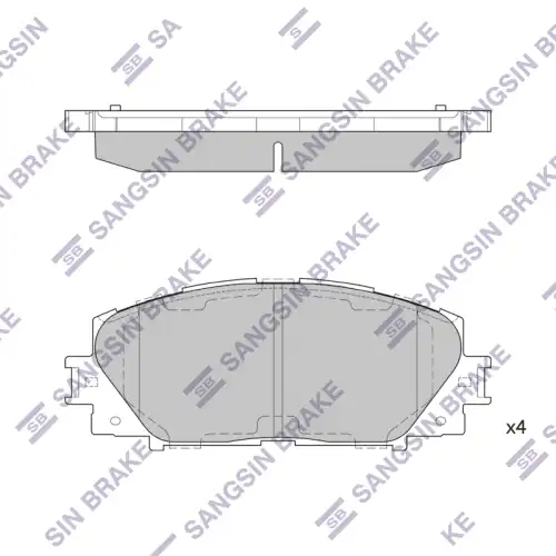 SP1377 SANGSIN Колодки дисковые передние toyota yaris 1.0vvti 06> (фото 1)