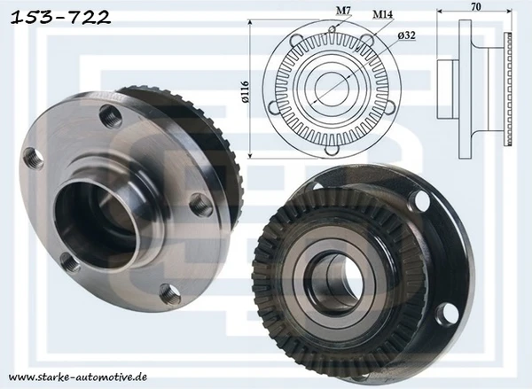 153-722 STARKE Ступица колеса (фото 1)