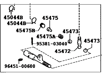 45045-69065 TOYOTA Наконечник рул/end sub-assy, 45045-69065 (фото 5)