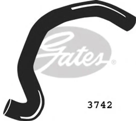 3742 GATES Патрубок радиатора (фото 1)