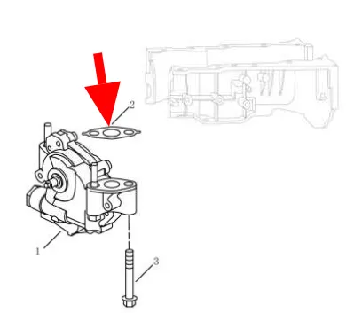 1050001400 GEELY Прокладка масляного насоса (фото 4)