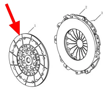 3010001500 GEELY Диск сцепления. страна ввоза: россия (фото 4)