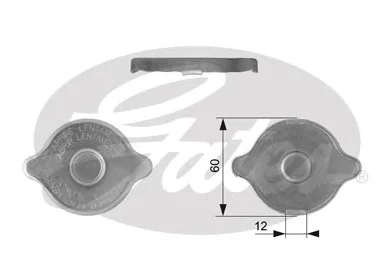 RC121 GATES Крышка радиатора (фото 1)