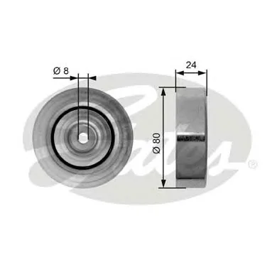 T36162 GATES Ролик ручейкового ремень (фото 1)