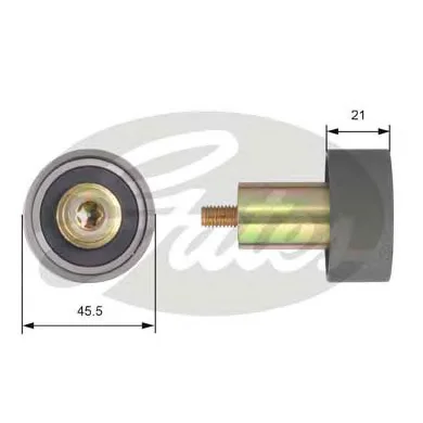 T42171 GATES Ролик-натяжитель ремня ГРМ (фото 1)